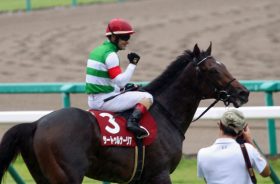 JRA金鯱賞（G2）サートゥルナーリア圧勝！ C.ルメール課題の“左回り”に「全然問題なかった」春のG1戦線へ視界良好
