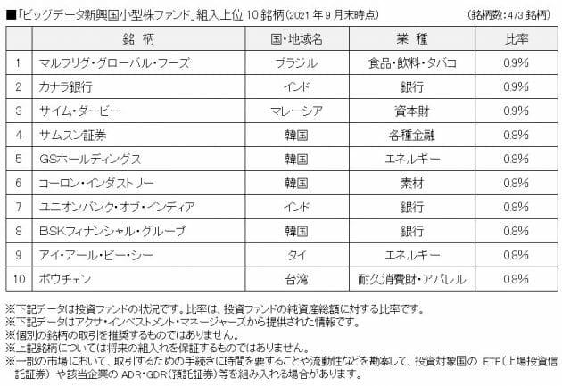 日興アセットマネジメント「ビッグデータ新興国小型株ファンド(1年決算型)」の魅力に迫るの画像8