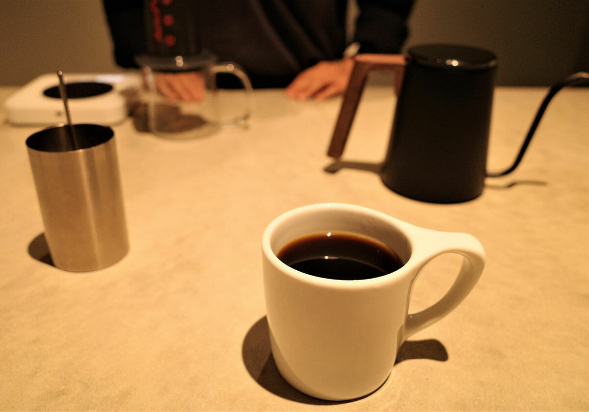 「OGAWA COFFEE LABORATORY 下北沢」で抽出したコーヒー