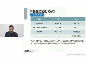 不動産業向け：AI・DX導入の成功事例と最新動向…クラウド化、ペーパーレス化など【オンライン講座】