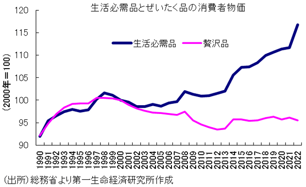 低所得者層と富裕層の実質所得格差、一段と拡大…低所得者層の実質購買力がより低下の画像1