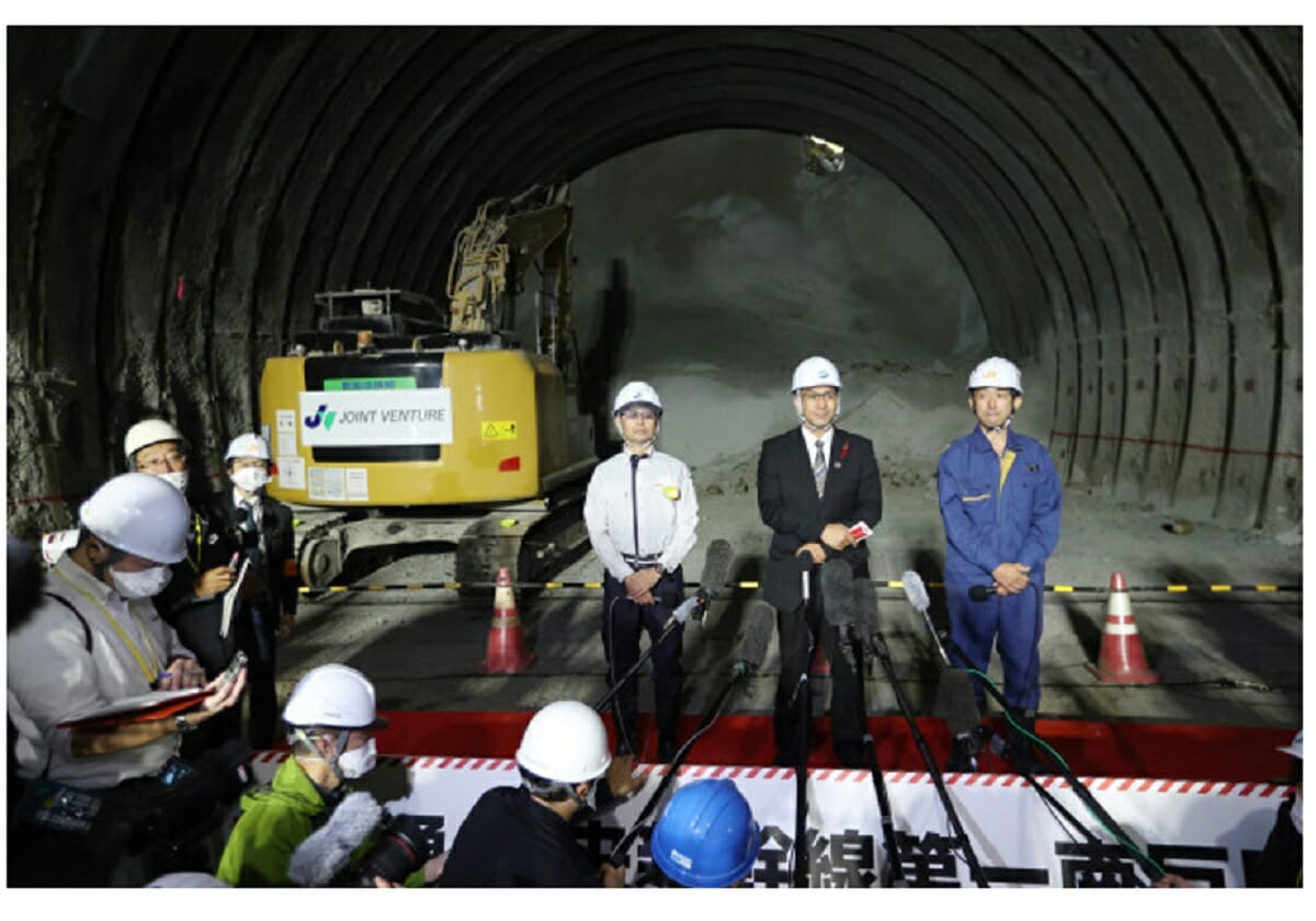 リニアトンネル、初の貫通＝山梨県内で―ＪＲ東海の画像1