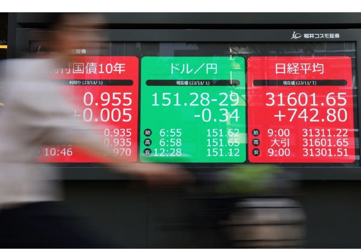 円安進行、１５１円台前半＝株は大幅続伸―長期金利、一時０．９７０％に上昇・東京市場の画像1