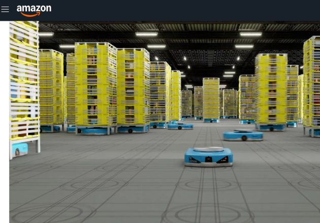 アマゾン、物流業務で75万台のロボット導入…ヒト型ロボットも導入、人間と置き換えコスト削減か
