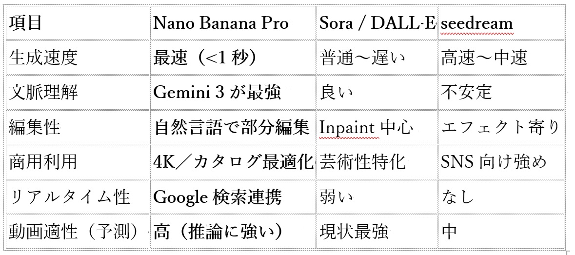 グーグル「Nano Banana Pro」は画像生成の新基準か…Sora・DALL·Eを凌駕の衝撃の画像2