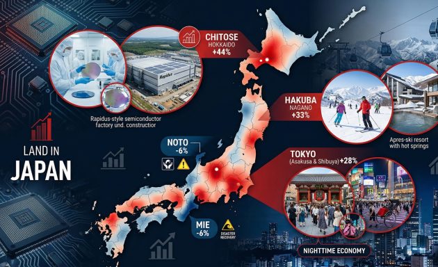 千歳44％・白馬33％も地価がアップの衝撃…半導体と観光が地価を動かす時代へ
