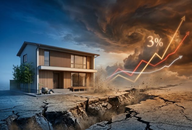 住宅ローン、8割が選ぶ「変動金利」の大変動…メガバンク10年固定金利は3%超