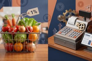 食品消費税1%導入で何が起きるか…家計・消費への波及効果とレジ改修コスト